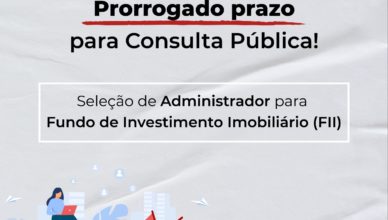 Consulta Pública – Edital de Seleção de Serviços Técnicos especializados de Constituição e Estruturação de Fundo de Investimento Imobiliário – FII com os imóveis da Cohab Minas